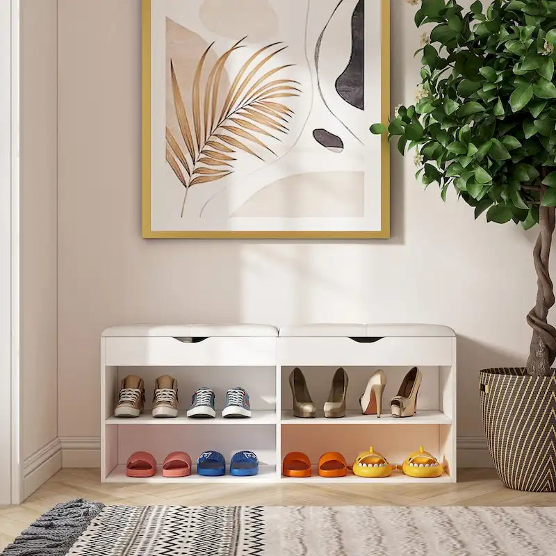Banc à chaussures Meuble de rangement pour chaussures Étagère à chaussures Meuble de rangement pour chaussures