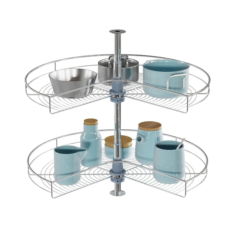 Plateau tournant 32 Diamètre - Double support en acier inoxydable 270 degrés