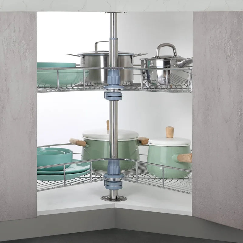 Plateau tournant 32 Diamètre - Double support en acier inoxydable 270 degrés