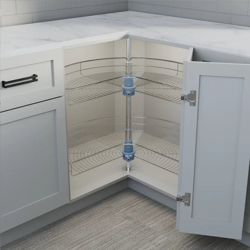 Plateau tournant 32 Diamètre - Double support en acier inoxydable 270 degrés