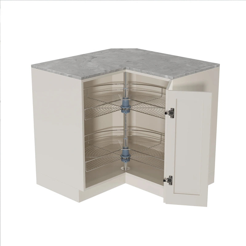 Plateau tournant 32 Diamètre - Double support en acier inoxydable 270 degrés