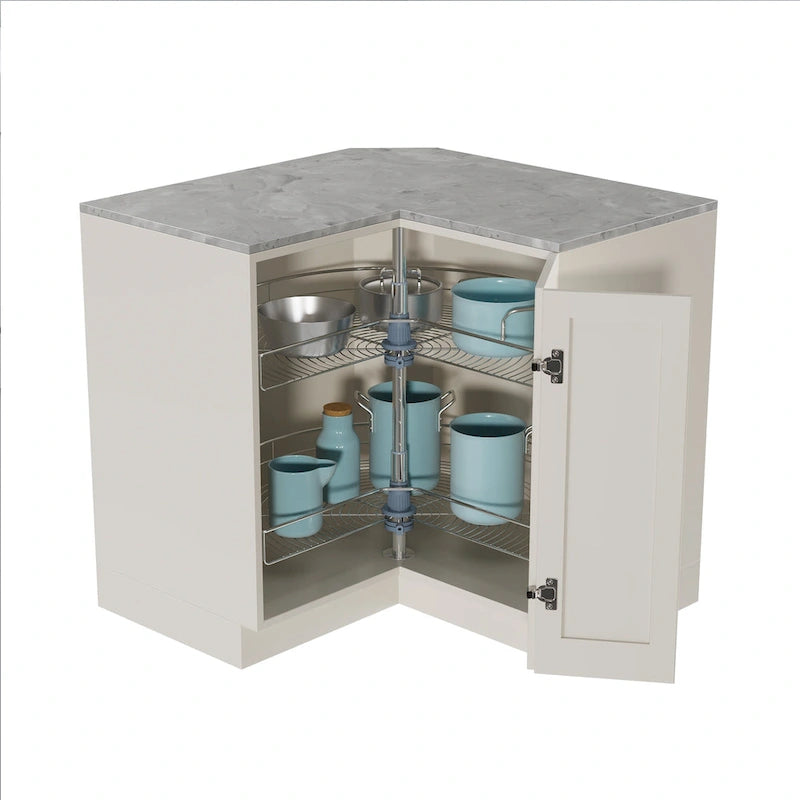 Plateau tournant 32 Diamètre - Double support en acier inoxydable 270 degrés