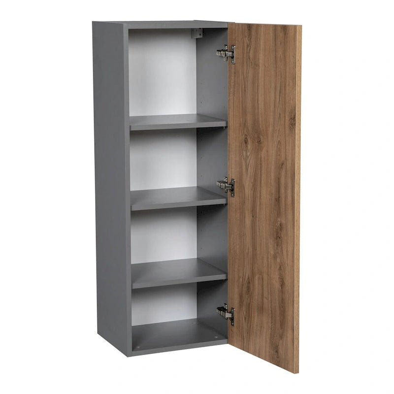 Meuble haut 21 x 42 - Porte unique - Gris - 21 x 42 x 12
