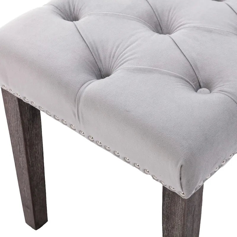 Banc ottoman capitonné, repose-pieds, tabouret, banc d'appoint