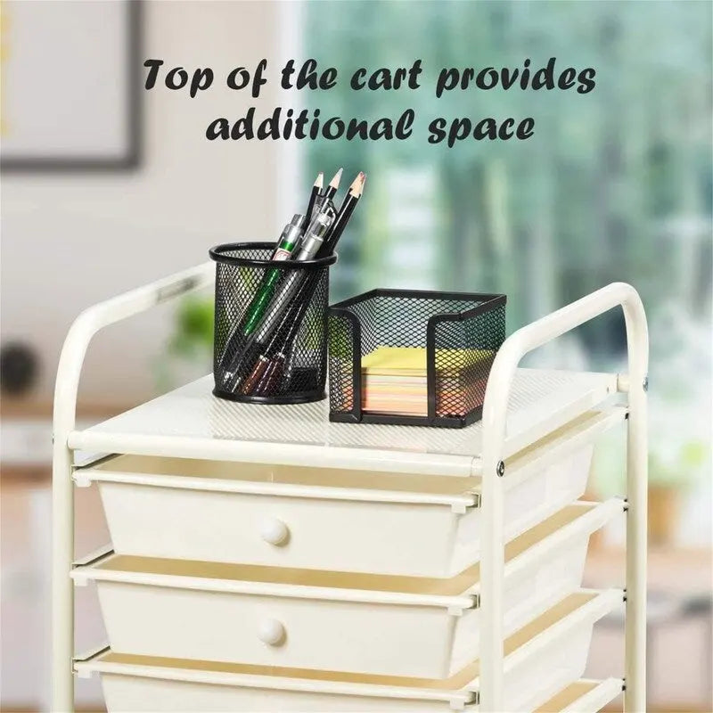 Chariot de rangement à 10 tiroirs - 38P x 33L x 86H