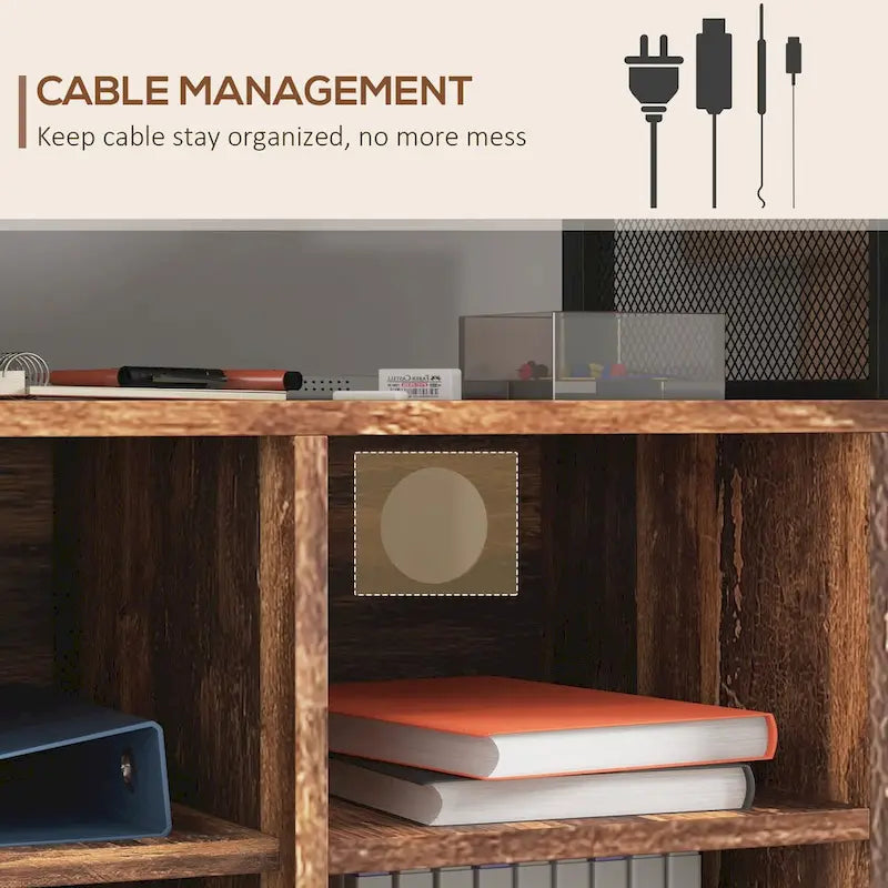Meuble support d'imprimante mobile avec prise et ports USB